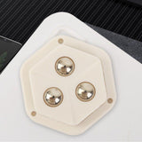 4 Pcs Pentagon Mini Caster Wheels