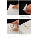 4 Pcs Pentagon Mini Caster Wheels